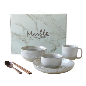 Juego <span class=keywords><strong>de</strong></span> Platos <span class=keywords><strong>de</strong></span> Cerámica Nórdica con Patrón <span class=keywords><strong>de</strong></span> Mármol, Vajilla Retro para el Hogar, <span class=keywords><strong>Plato</strong></span> <span class=keywords><strong>Hondo</strong></span> para Cena, Tazón <span class=keywords><strong>de</strong></span> Arroz con Patrón <span class=keywords><strong>de</strong></span> Piedra, Tamaño Pequeño, Desechable - Product Image 5