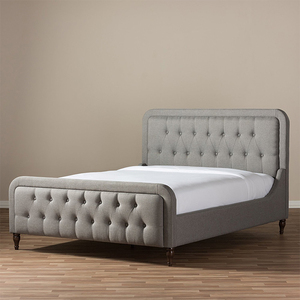 Kích Thước Đầy Đủ Tán Sang Trọng Cao Trở Lại Kích Thước Vua Sang Trọng Vua Hiện Đại Nữ Hoàng Kích Thước Giường Khung - Product Image 4