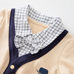 Combinaison pour bébé garçon, style minimaliste, motif <span class=keywords><strong>lune</strong></span>, pour 100 jours, tenue de gentleman élégante, idéale pour l'escalade et les anniversaires - Product Image 3