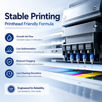 Encre éco-solvant CMYK 1L pour imprimantes I1600 E1/I3200 E1/XP600/DX5 – Impression numérique pour bannières en vinyle et autocollants de signalétique