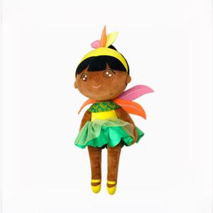 Muñeca de Trapo Afroamericana Personalizada, Juguete de Peluche Suave, Muñeca Negra para Abrazar, Regalo para Bebés y Niños, Fabricante OEM ODM - Product Image 1