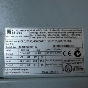 Equipo de Automatización Industrial de 15KW 690PD/0150/400/0011/US/HTTL/0/0/0/BO/0/0 Plástico y Aluminio Hecho en Alemania 690PD/0150/400/001 - Product Image 2