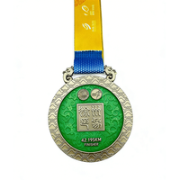 Medalla de Maratón de Calidad Premium, Chapada en Oro y Plata, con Logotipo Personalizado en Relieve 3D, para Premios de Torneos de Alto Nivel