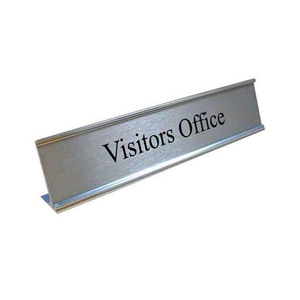 Nach Tabletop <span class=keywords><strong>Name</strong></span> Karte Halter <span class=keywords><strong>Name</strong></span> Display Aluminium Metall Typenschild Büro Schreibtisch <span class=keywords><strong>Name</strong></span> Platte Acryl Tisch Top Zeichen - Product Image 5