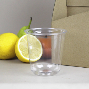 Gelas PET Sekali Pakai Bentuk U <span class=keywords><strong>DOMI</strong></span> Brand 89-300ml Dinding Tunggal Cetak Logo Kustom Laris untuk Layanan Minuman - Product Image 1