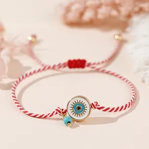 Go2boho Tradition Martis Series 2024 New Delicate Alloy Evil Eyes Synthetic Turquoise Bead Greek March Bracelets for Women Gift