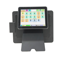 Système de point de vente (POS) avec terminal pliable en alliage d'aluminium de 15 pouces