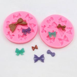 Moldes de Silicona con Logotipo Personalizado para Decorar Fondant en Diferentes Tamaños, Molde de Lazo, Herramientas para Pasteles, OEM/ODM - Product Image 1