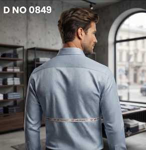 Chemises en twill de coton pour hommes avec motif imprimé géométrique numérique en rose poudré, vert olive et bleu clair, vêtements formels et décontractés - Product Image 5