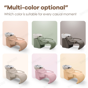 Poste de Barbier Portable Meuble de Salon de Coiffure Lit de Shampooing Massant & Fauteuil de Bac de Lavage en Fibre de Verre - Product Image 2