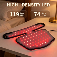 Silikon Yüz Maskesi Matı LED Kızılötesi Işık Terapisi Maskesi Boyun Yüz Maskesi Evde Kullanım İçin Cilt Yenileme Güzellik Makinesi