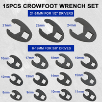 Kunci Mur Flare Crowfoot Podofo 5 Buah Set Kunci Mur Flare Crowfoot Metrik Perlengkapan Perkakas Grosir Pemasok Harga Pabrik OEM/ODM