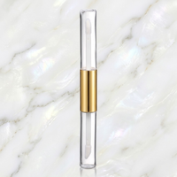 Tube de brillant à lèvres vide en PETG, design luxueux et fin, avec bouchon à vis et impression personnalisable, emballage pour brillant à lèvres