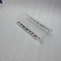 Support d'affichage de chaussures en acrylique transparent en forme de U, avec logo personnalisé imprimé, présentoir de comptoir en plexiglas pour chaussures
