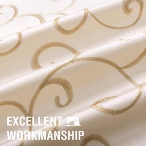 Luxus Darpes Hochwertige Stickerei Kunstseide vorhang American Europe Styles für Wohnzimmer Schlafzimmer Home Decor - Product Image 2