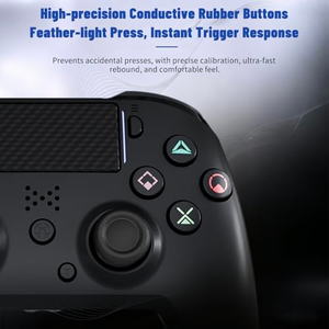 Clearance Sale P4 Wired <b>Game</b> <b>Controller</b> Compatible with PC Android TV Box and Mobile <b>Phone</b> with Dual Vibration Split Wired - Product Image 3