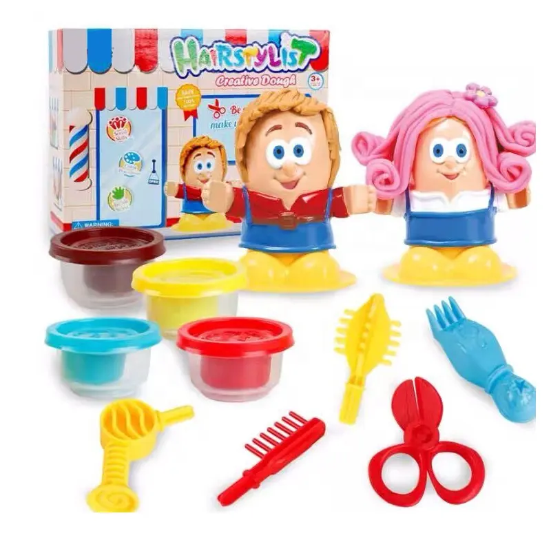 DIY peinados colorido plastilina otras color arcilla plastilina juego juguetes para niños