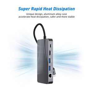 Rocketek Bộ chuyển đổi đa cổng USB C Hub 11 trong 1 với đầu đọc thẻ TF SD HDMI 4K 60Hz 3.0 Cổng kết nối tốc độ cao 5 Gbps - Product Image 2