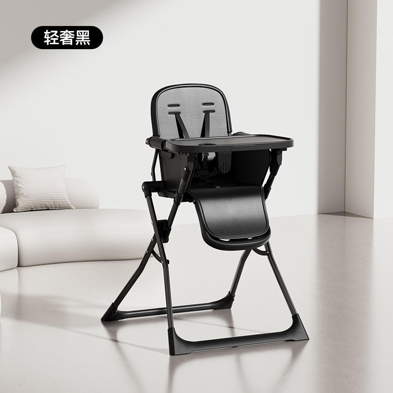 Chaise de salle à manger pliante noire