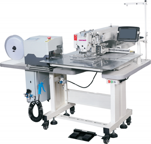 Machine industrielle à point noué à lit plat RONMACK RM-2210-VC avec alimentation automatique pour la pose de crochets et boucles pour usine de confection - Product Image 4