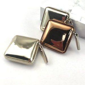 프로모션 150cm 60 인치 라운드 Funy 미니 사용자 정의 개폐식 PU 가죽 재단사 줄자 인쇄 로고 - Product Image 3