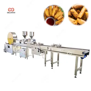 Vietnamese Fully Automatic Vegetable Meat Spring Rolling Maker Machine Make Mini Spring Roll Machine Auto