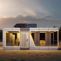 Grande maison mobile préfabriquée en conteneur pour camping-car, caravane de voyage, caravane, villa de couchage, application
