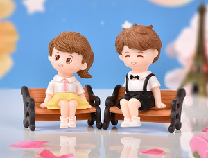Mini figurines de mariage vnox pour couples filles, souvenir d'action - Product Image 4