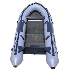Gommone Rigido in PVC con Scafo in Alluminio, Barca Gonfiabile Hypalon Resistente per Pesca alla Carpa, Zodiac per Pesca con Motore - Product Image 6