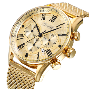 นาฬิกาข้อมือผู้ชายสุดหรู สายสแตนเลสสตีลแบบมิลานีส  กลไก Seiko VD53 กันน้ำ 3ATM - Product Image 3