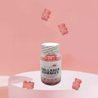Gummies multivitaminés au collagène de pêche OEM |   Complément beauté pour adultes pour la peau, les cheveux et les ongles (60 gommes) |   Marque privée