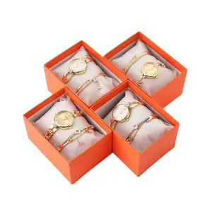 Produtos originais relógio feminino personalizado, joias de presente de luxo pulseira relógios presentes para mulheres conjunto de presente