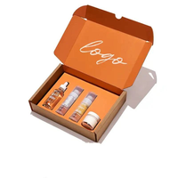 Boîte d'expédition en carton ondulé personnalisée avec logo imprimé en couleur, extra résistante, pliable, type avion, pour vêtements et cosmétiques