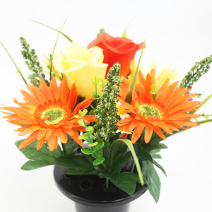 New Design Wholesale Artificial Cemetery <strong>Flowers</strong> Potted Funeral <strong>Flowers</strong> Outside Funeral Decor - Product Image 6