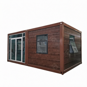 Mini maison conteneur préfabriquée pliable à aile unique, toit plat, personnalisable, de 10 pieds ou 15 pieds, pour studio mobile ou <span class=keywords><strong>appartement</strong></span> extensible - Product Image 1