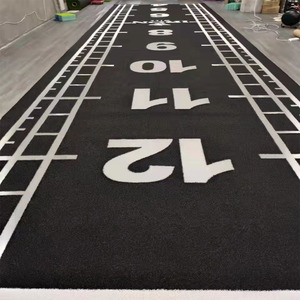 Màu đen thời trang Thiết kế tổng hợp cỏ cỏ nhân tạo phòng tập thể dục Mat thể thao sàn phòng tập thể dục thảm - Product Image 6