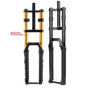 Giảm Giá Mạnh Double Crown Đình Chỉ Cuộn Dây Khí Mùa Xuân Xuống Dốc AM Du Lịch 160Mm E-bike Xe Đạp Leo Núi Vai Ngã Ba