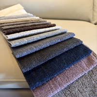 Nouveau tissu en velours bouclé Teddy, gaufré, tricoté, écologique, de poids moyen, pour ameublement et textiles de maison