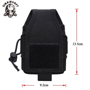 1000D Nylon Outdoor Pouch Tactical Sports Molle Radio <b>Walkie</b> <b>Talkie</b> Holder Bag Magazine Mag Pouch Pocket Durable Polyester PC - Product Image 1
