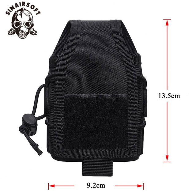 1000D Nylon Outdoor Pouch Tactical Sports Molle Radio Walkie Talkie Holder Bag Magazine Mag Pouch Pocket Durable Polyester PC