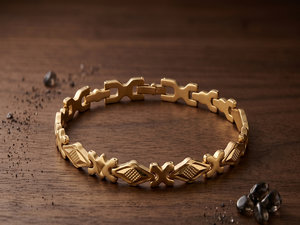 Premium DIVYORO Gold Plated <b>Copper</b> Brass Women's Chain Link <b>Bracelet</b> Classic Stylish Elegant Design Festive Casual Wear Office - Product Image 1