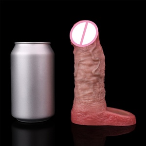 NNSX Penis Sleeve Extender Enlarger Sheath, Silicone Cock Sleeve Extension with Stretchy Loop <b>for</b> <b>Men</b> to Increase Length & Girth - Product Image 3