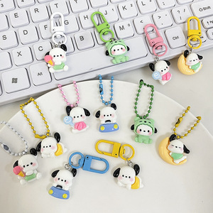 Cute Puppy Cartoon Plastic <b>Keychain</b> Pendant Sweet Girl Best Friend Gift Backpack Accessories and Jewelry-<b>Anime</b> Toys - Product Image 3