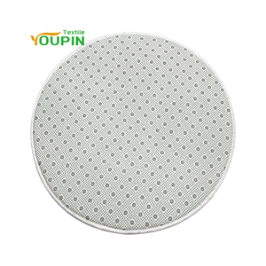 Tapis de sol ronds modernes en polyester à poils coupés, blancs, pour impression par transfert thermique par sublimation - Product Image 2