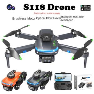 Nuevo cuadricóptero de flujo óptico sin escobillas S118 UAV transfronterizo para fotografía aérea HD Evitación de obstáculos Control remoto <span class=keywords><strong>Airbus</strong></span> - Product Image 5