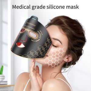 Maschera per Terapia a Luce Rossa Magique Power in Silicone 415nm 630nm 850nm Maschera di Bellezza a Infrarossi Attrezzatura per Salone - Product Image 1