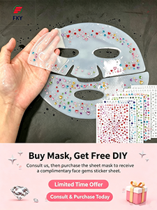 Korean Biological Collagen Face &amp; Body Mask Moisturizing Firming &amp; Whitening DIY Gem Sticker Sheet <strong>Facial</strong> Mask - Product Image 5