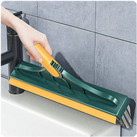 Brosse de nettoyage domestique gommage des sols outils de nettoyage de salle de bain grattoir en silicone brosse de toilette brosse rotative pour nettoyer les outils de carrelage