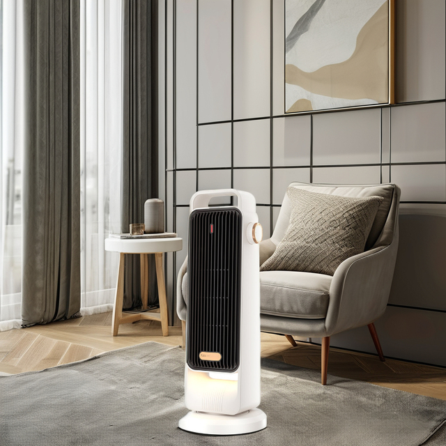 Maist Mini Electric Fan Heater 1200W PTC Heating Element Overheat Protection for Family Room & Desktop Office