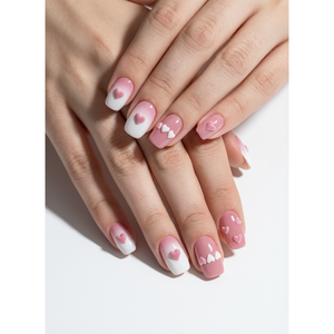 Mini Heart Nail Art Decorations 6 Types Included Case <b>Stickers</b> Decals For Nail Care - Product Image 1